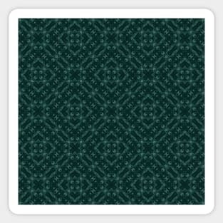 Green Vintage Pattern Sticker